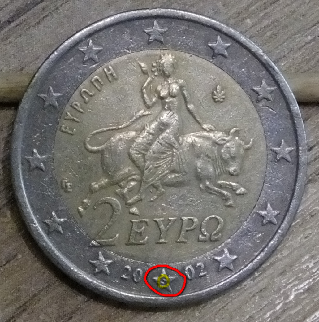 2 Euro 2002 "S" Grecko  ražba Finland - nabídněte cenu.X12