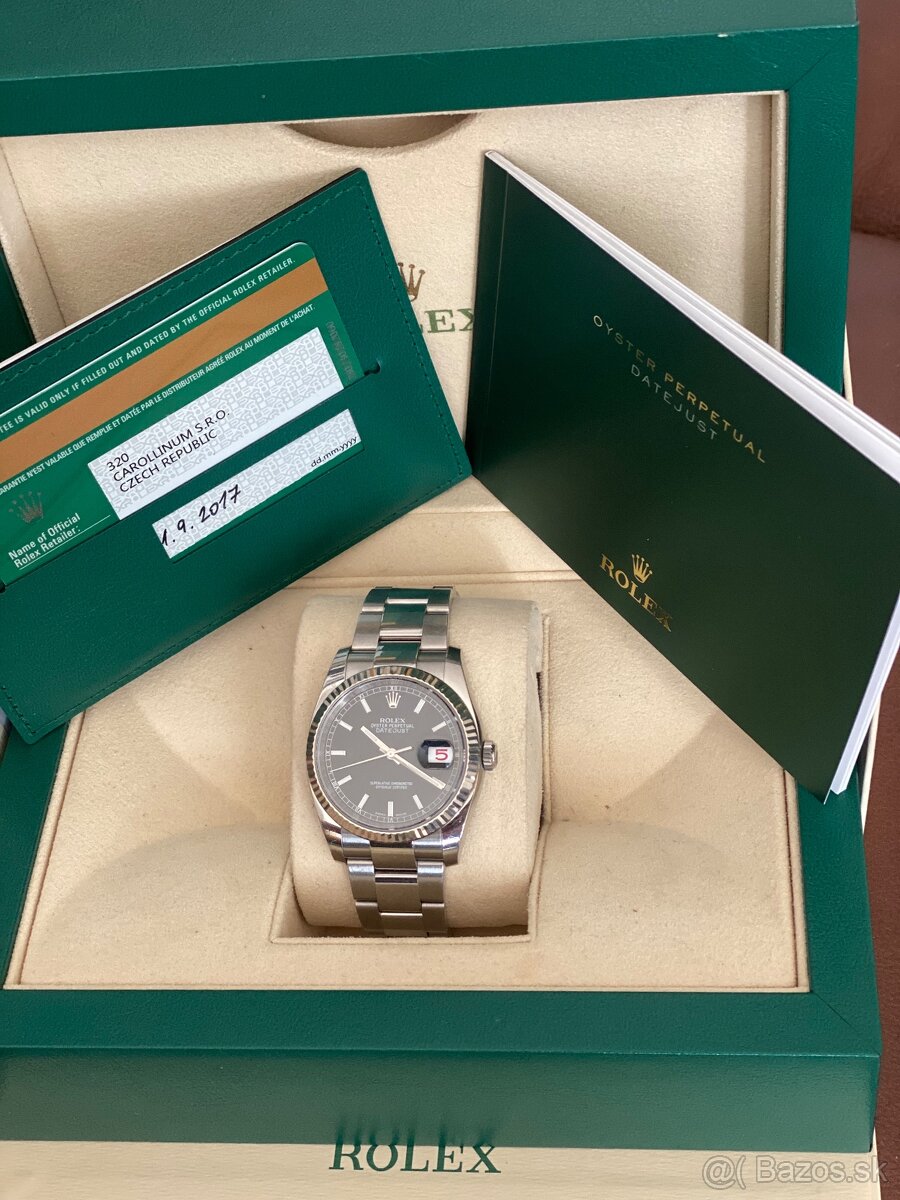 rolex 36mm datejust “Roulette”