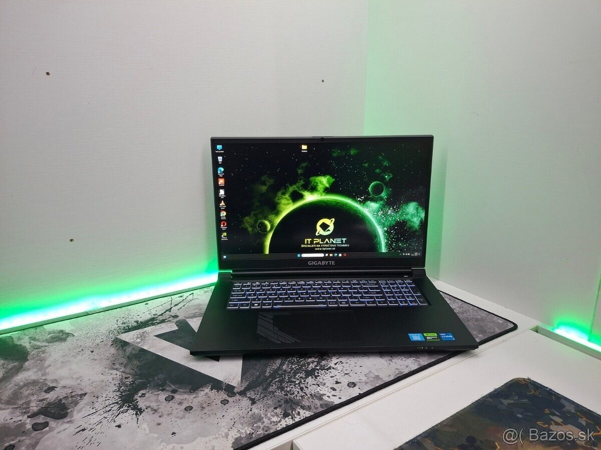 Nerozbalený 17,3" Gigabyte Gaming NB 144Hz, i5-12gen/RTX4060