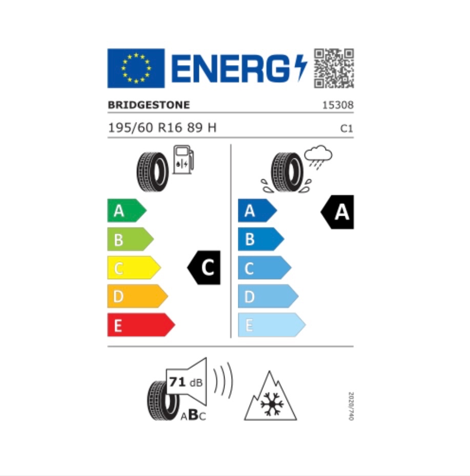 Bridgestone 195/60 R16 zimné pneu -NOVÉ-