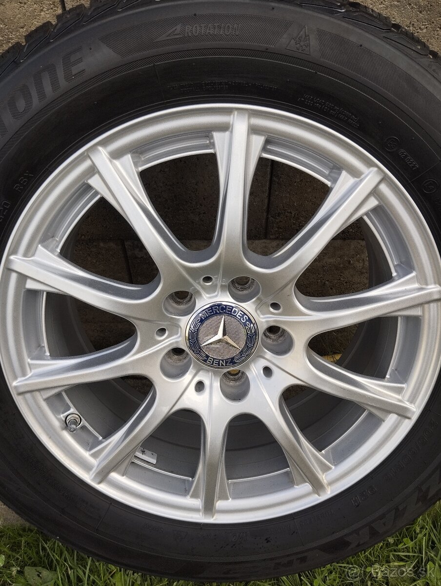 MERCEDES 16"+205/60+Snímače -zimná sada