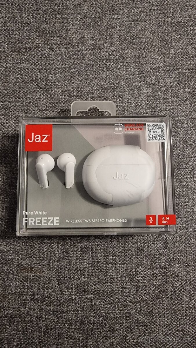 Bluetooth slúchadká Jaz Pure White Freeze