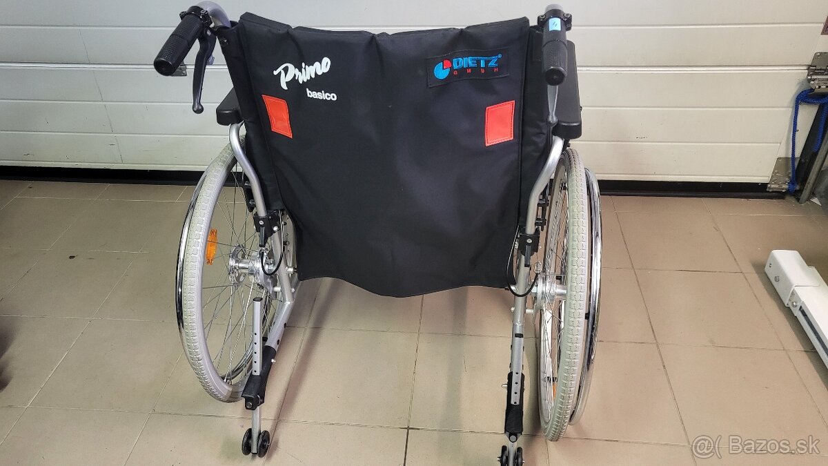 invalidny vozík XL 57cm pridavne brzdy pre asistenta do 170k