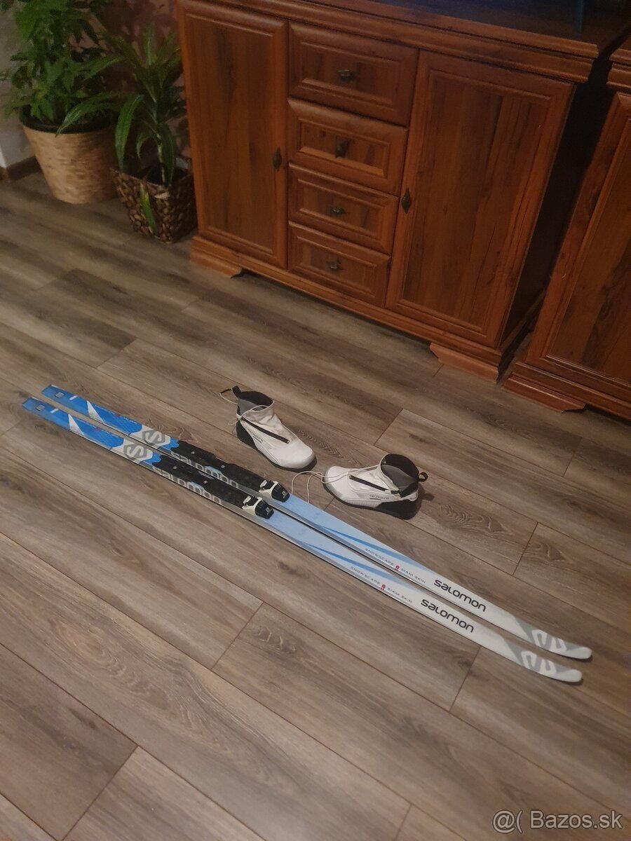 Predam bezkovy set,SALOMON,165 cm,NNN,c.38-SKIN