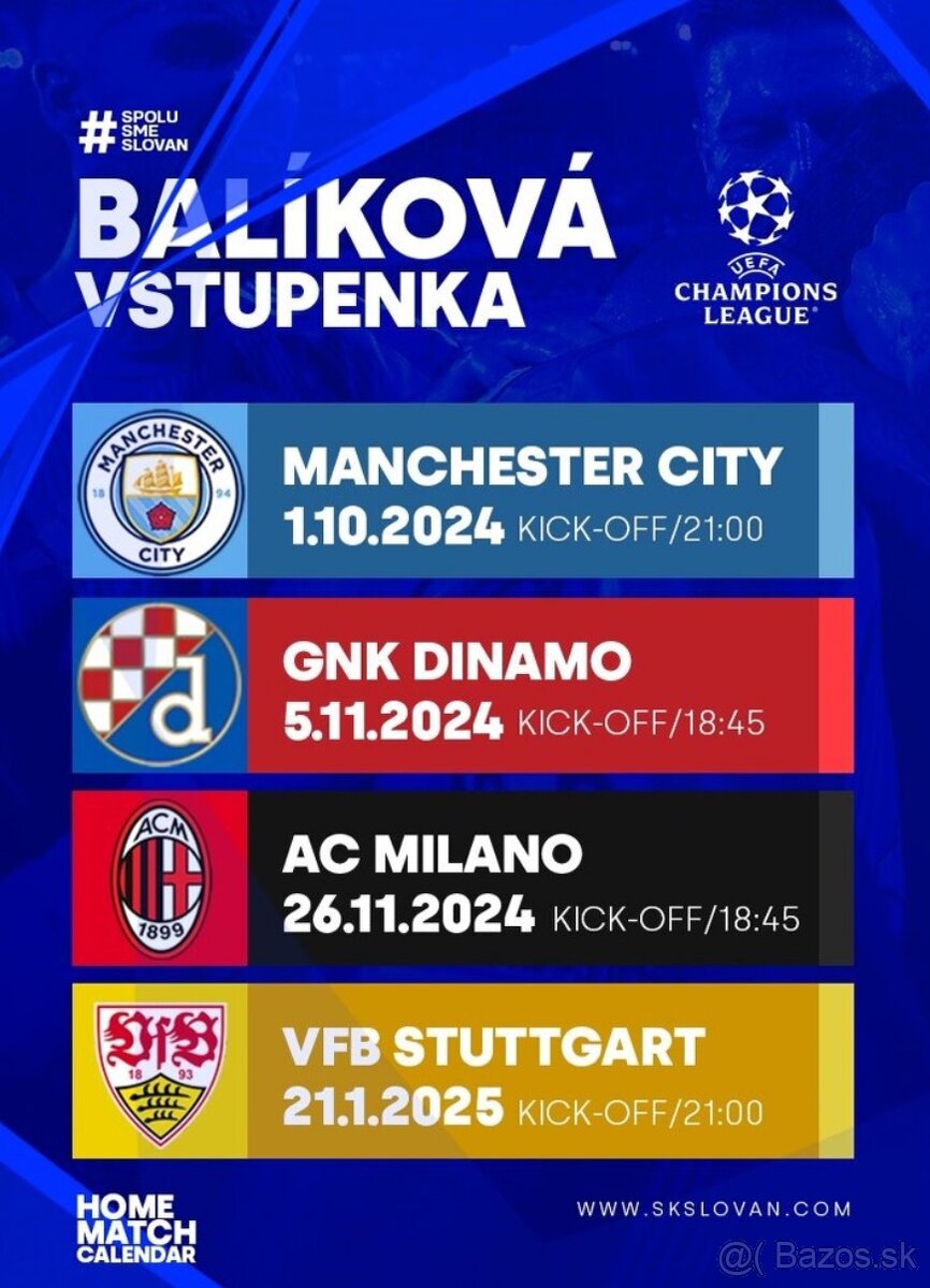 VEDĽA SEBA Slovan Bratislava Champions league