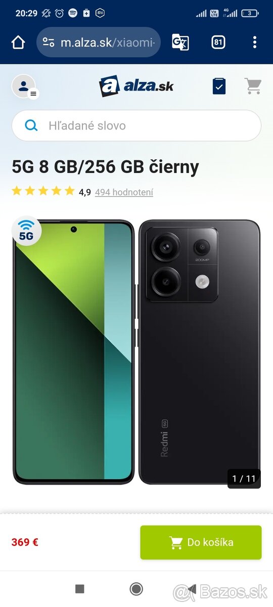 Xiaomi Redmi Note 13 Pro 5G 8 GB/256 GB čierny