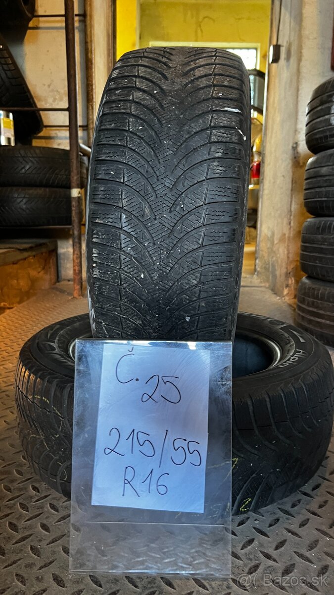 25. Michelin Alpin 215/55 R16