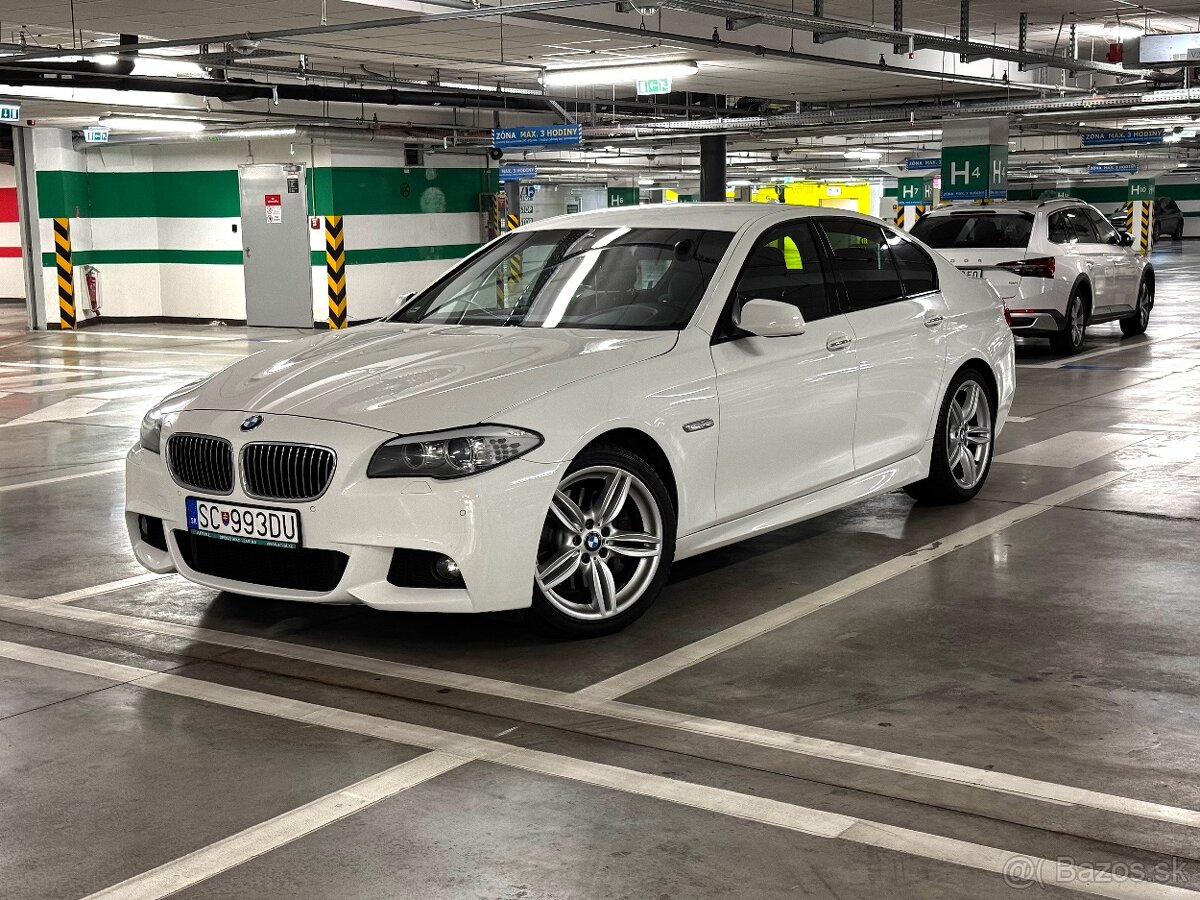 BMW 5, 3liter diesel, Automat, M-packet, Biela, 2021