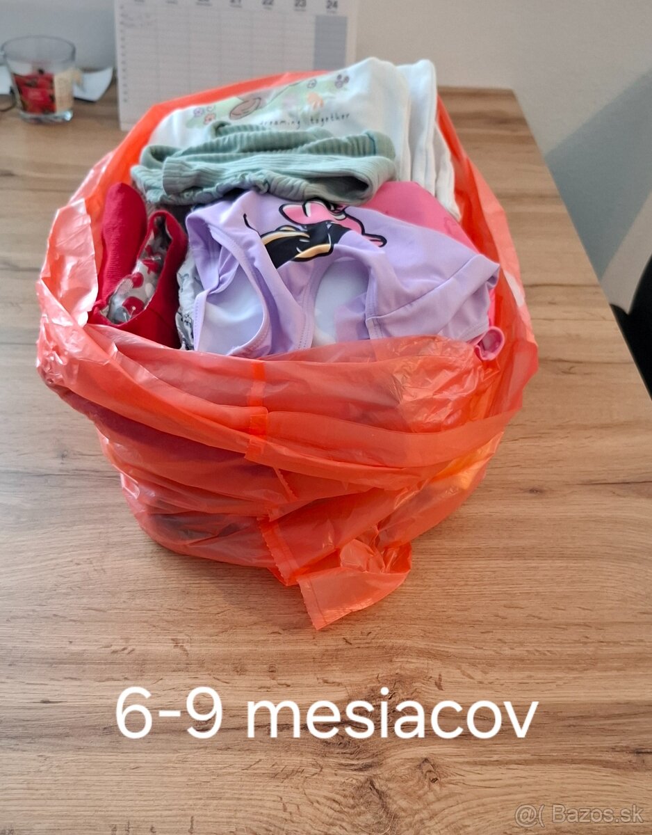 Mix oblečenia 6-9 mesiacov - pre dievčatko