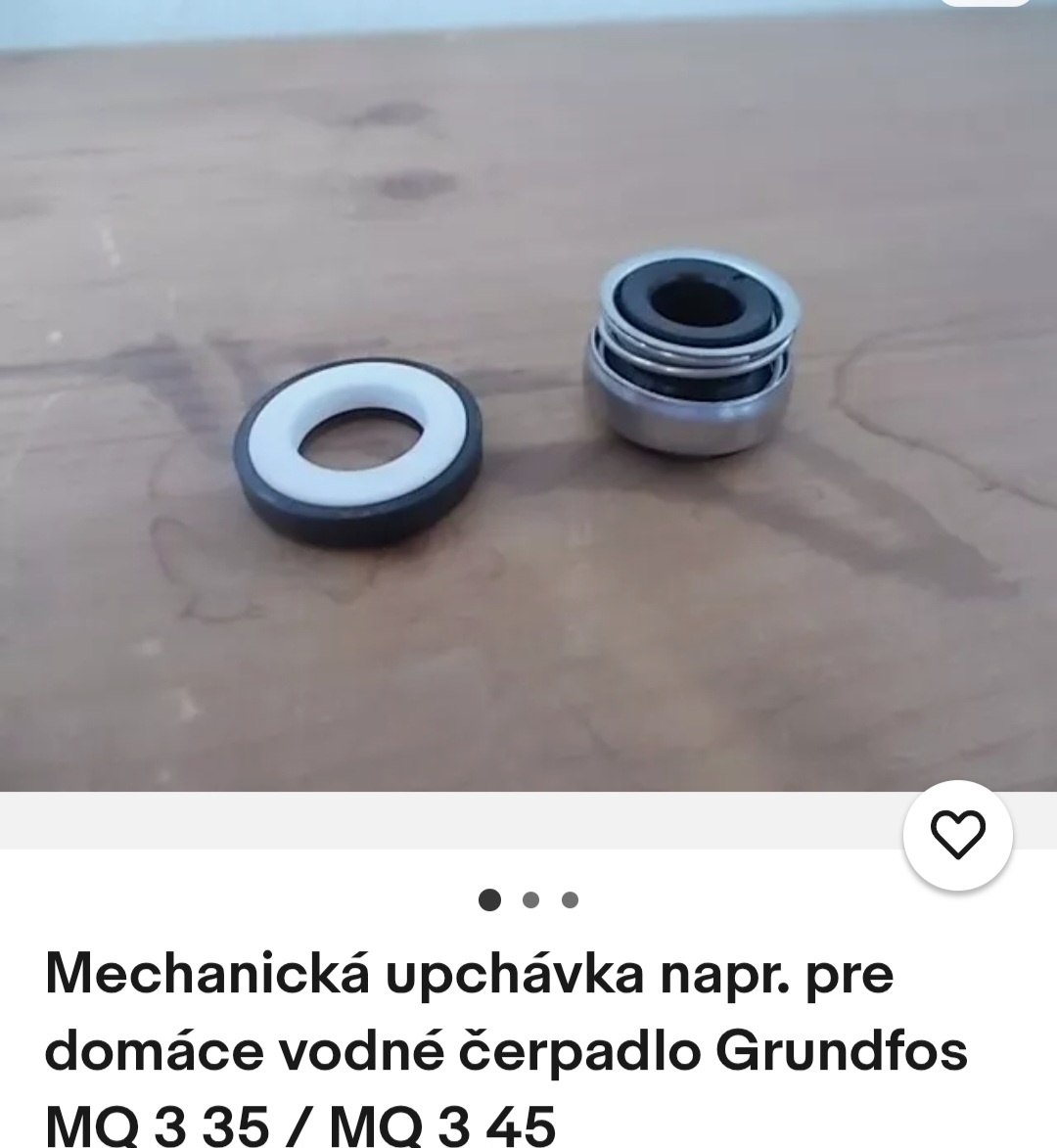 Kupim mechanicku upchavku Grundfos