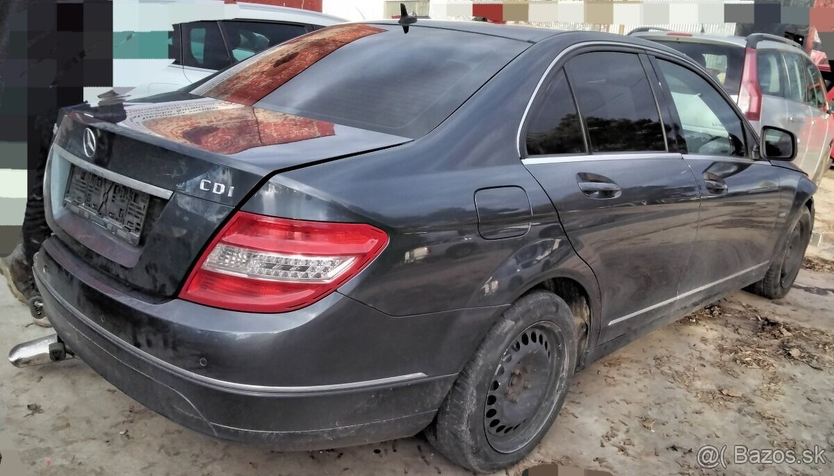 Mercedes C200 W204 2.2 CDI 2008 Predám MOTOR 646811, TRYSKY