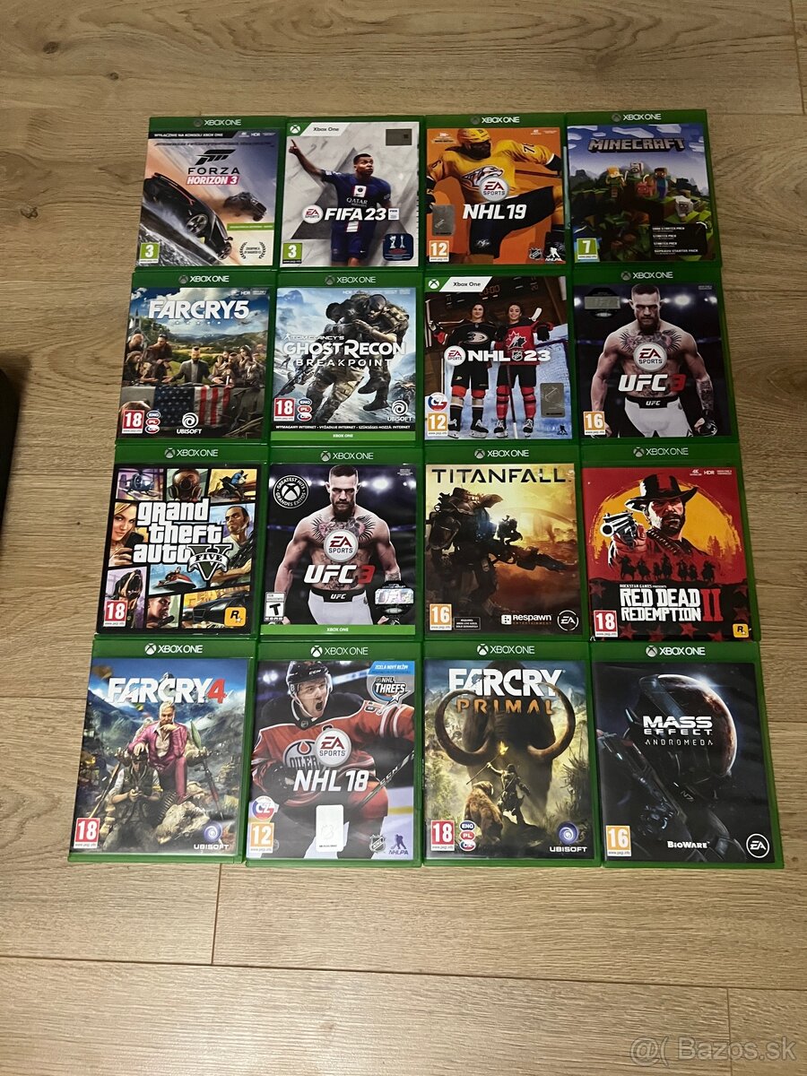 Predám hry na Xbox One - FIFA, NHL, UFC, GTA, RDR2…