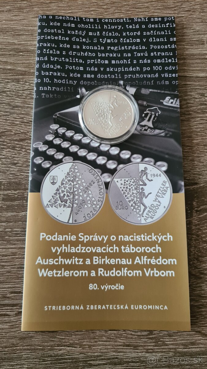 10€ Auschwitz a Birkenau - 80. výročie - bk