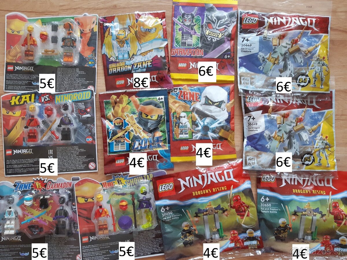 Ponúkam mix Lego figúrok Ninjago