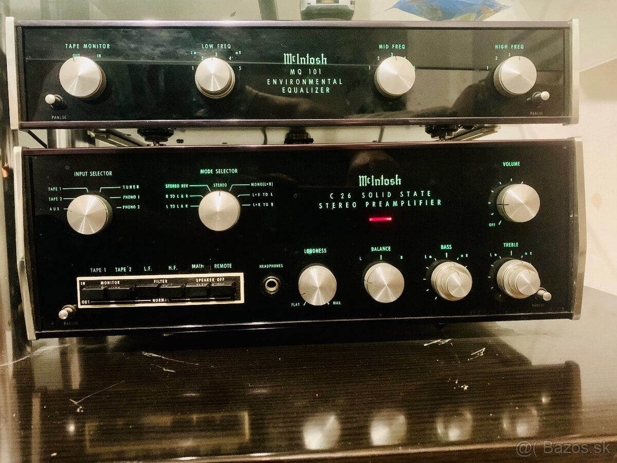 mcintosh c26 + mcintosh mq101