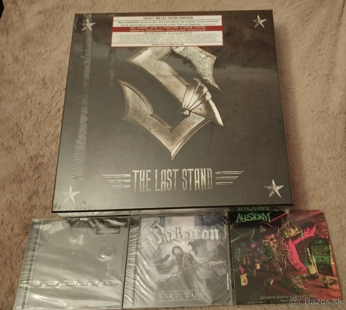 Sepultura LP,CD Finntroll,Sabaton BOX,Alestorm,Sabaton CD