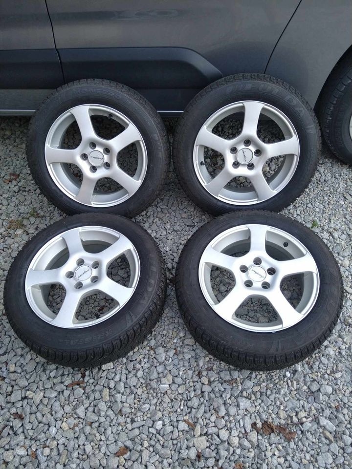 Alu 5 x 100 15 + zimné pneu 185/60 R 15.