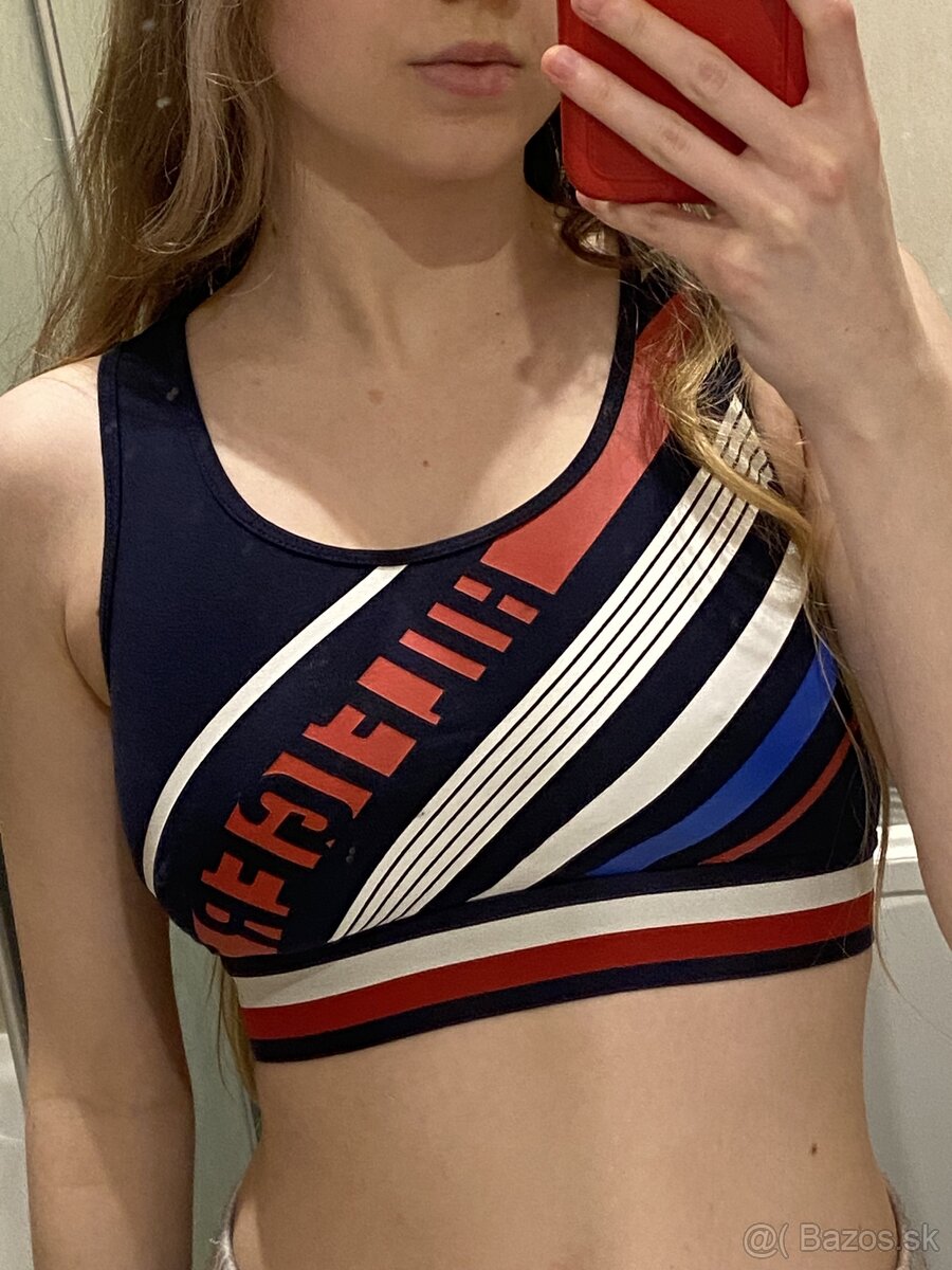 Tommy hilfiger top / tommy hilfiger croptop na cvičenie