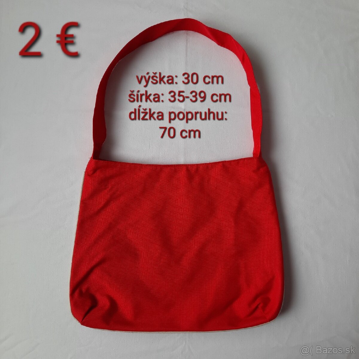 PLÁTENÁ TAŠKA/KABELKA - 2 €