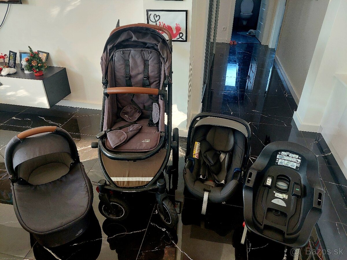 3 kombinácia kočík Britax Römer Smile 3 + základňa pre Isofi