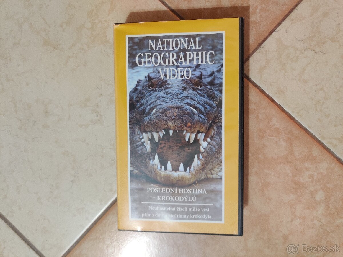 National Geographic video - posledná hostina krokodílov VHS