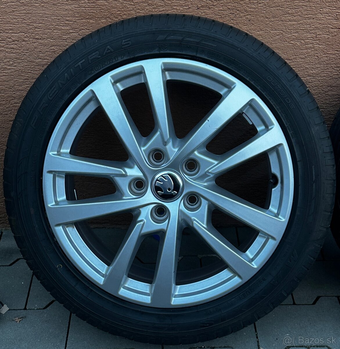 5x112 R17 6J ET48 Škoda + 205/50 R17 letné