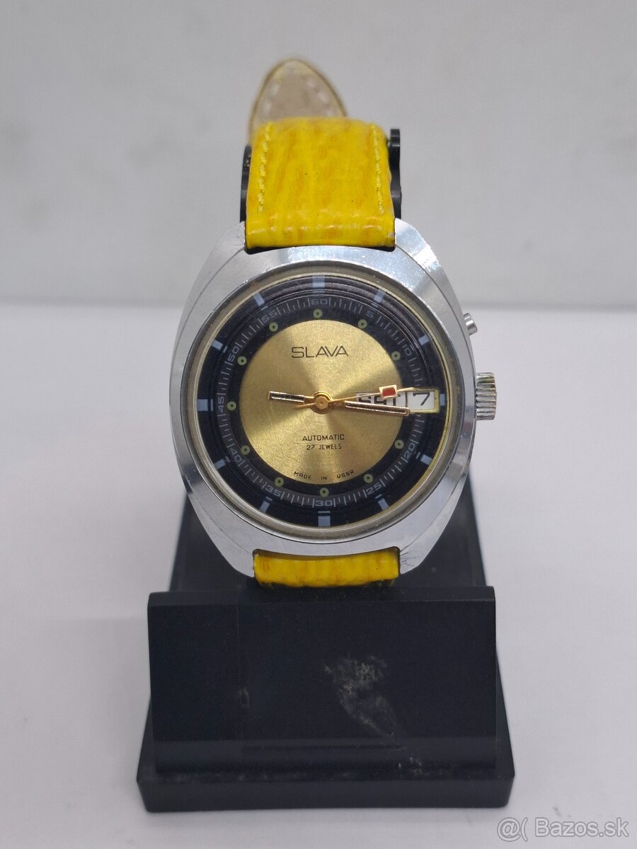 Predám funkčné automatické hodinky SLAVA Automatic 27jewels