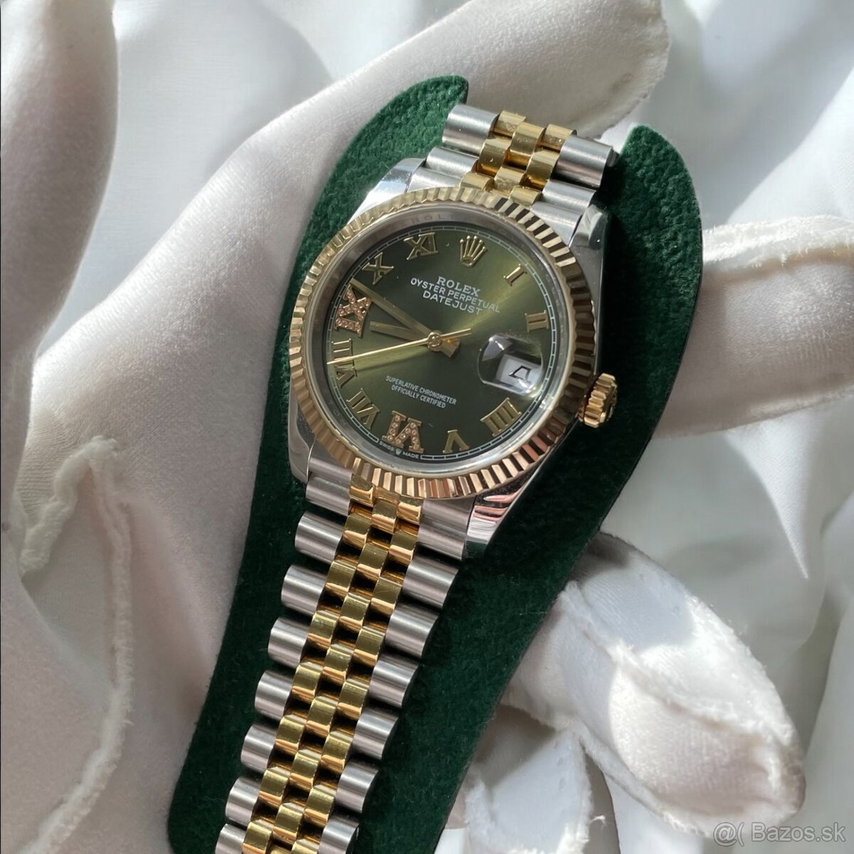 Rolex Datejust 36mm Two Tone Green