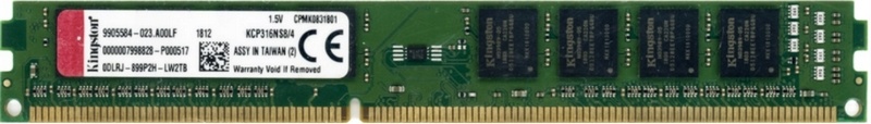 Kingston 4 GB DDR3 1600 MHz Single Rank