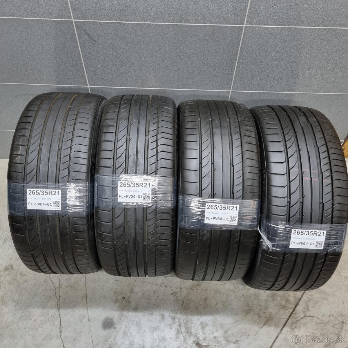 Letné pneumatiky 265/35 R21 CONTINENTAL DOT4619