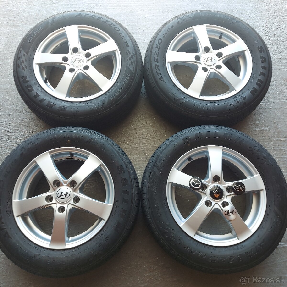 15"Elektróny Dezent 5x114,3 Hyundai i30 letné 195/65 R15