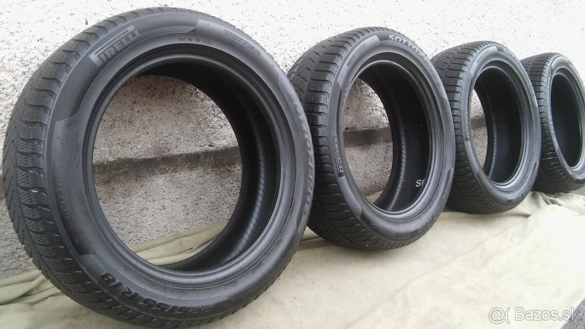 zimné 225/55 r18 XL Pirelli Sottozero 3  - kúpa 2022 - 7 mm