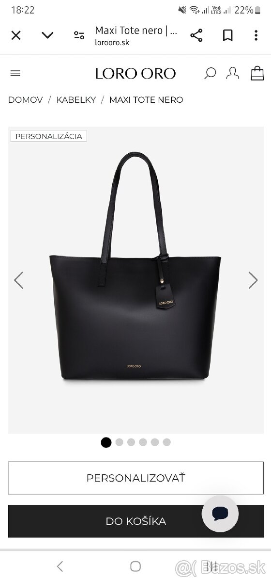 Loro oro maxi tote nero