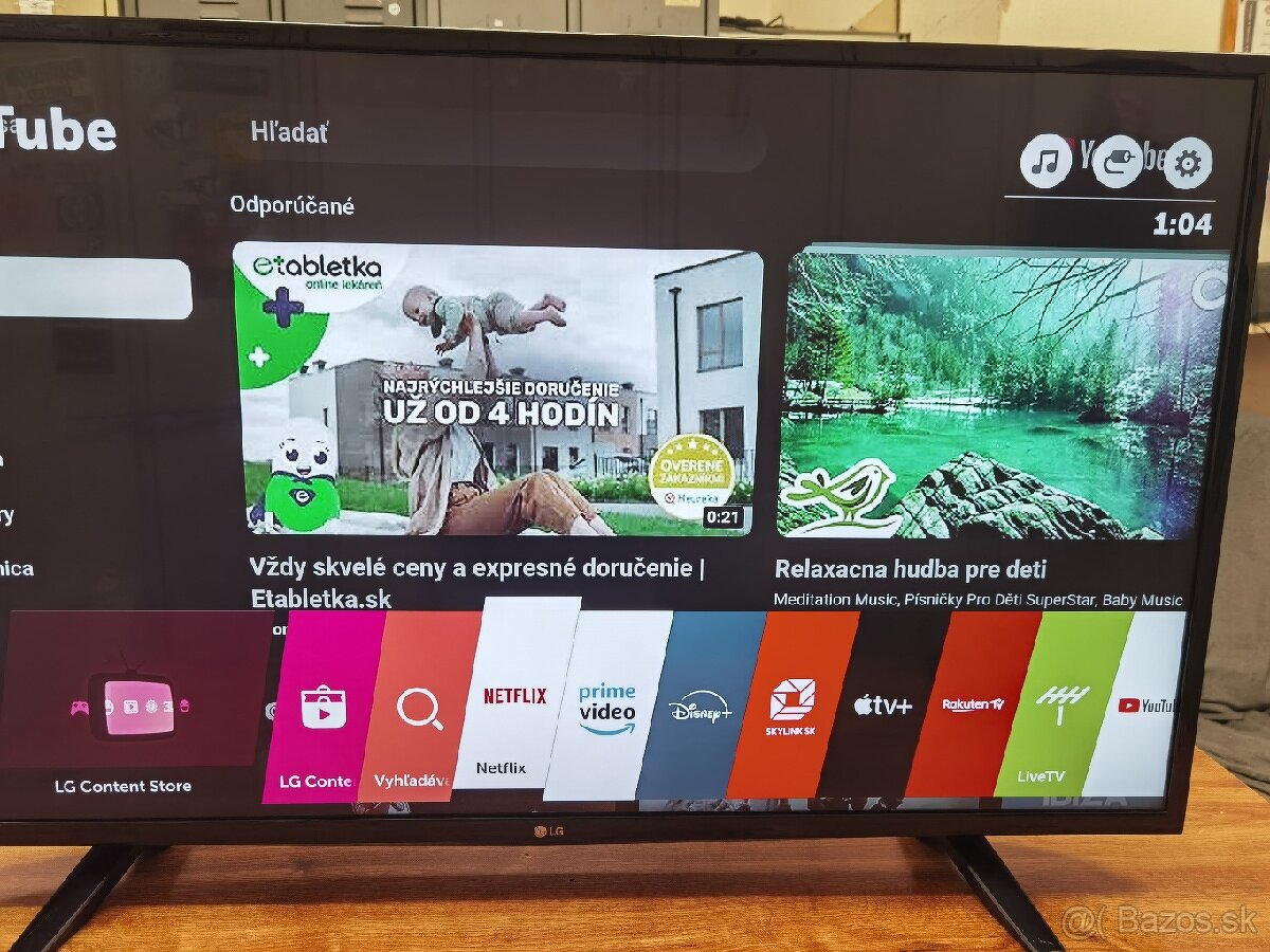 Predám v TOP stave 4K Smart LED TV LG 43UH603V