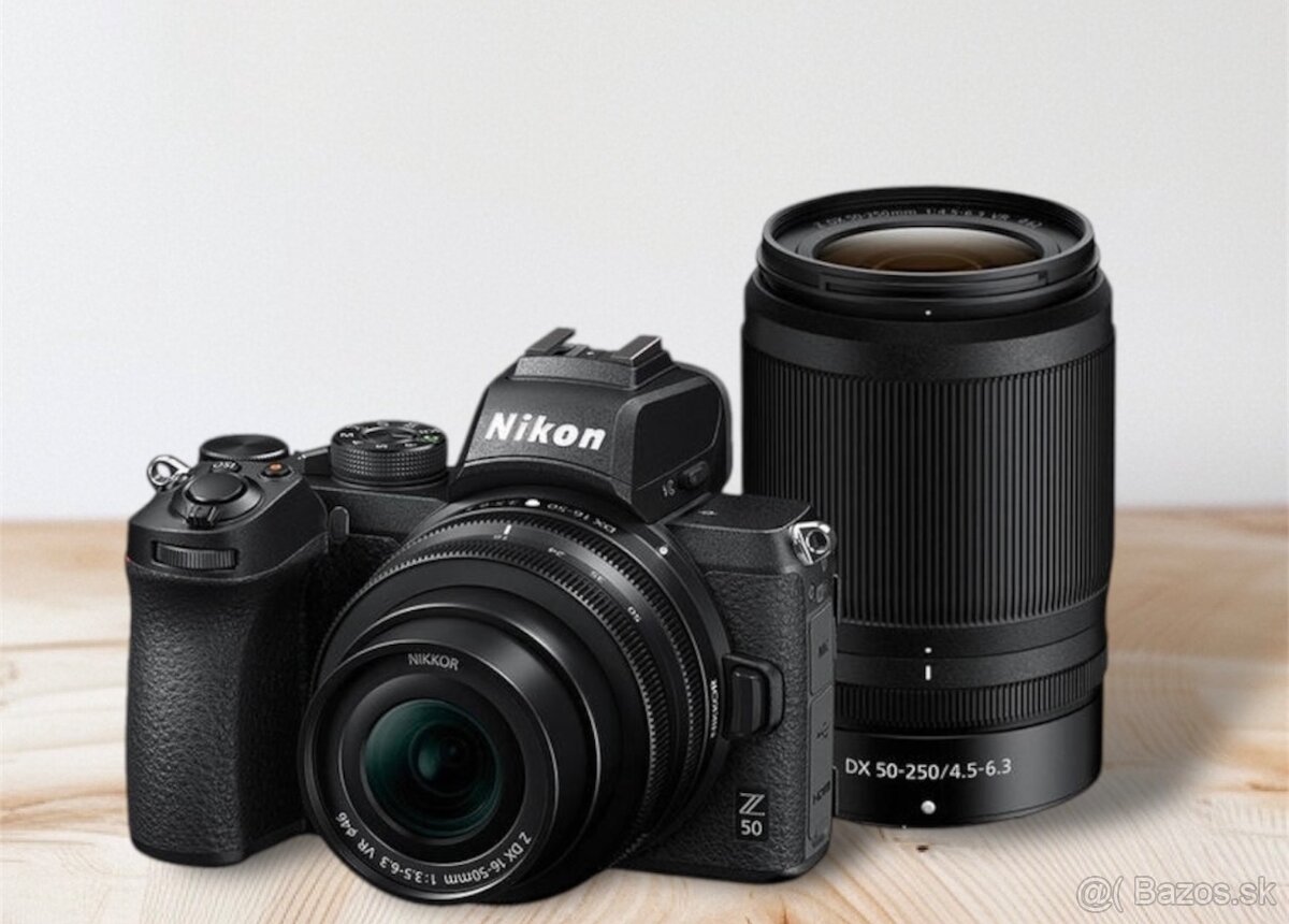 Nikon Z50 s obj. 16–50 a 50–250 v záruke + príslušenstvo