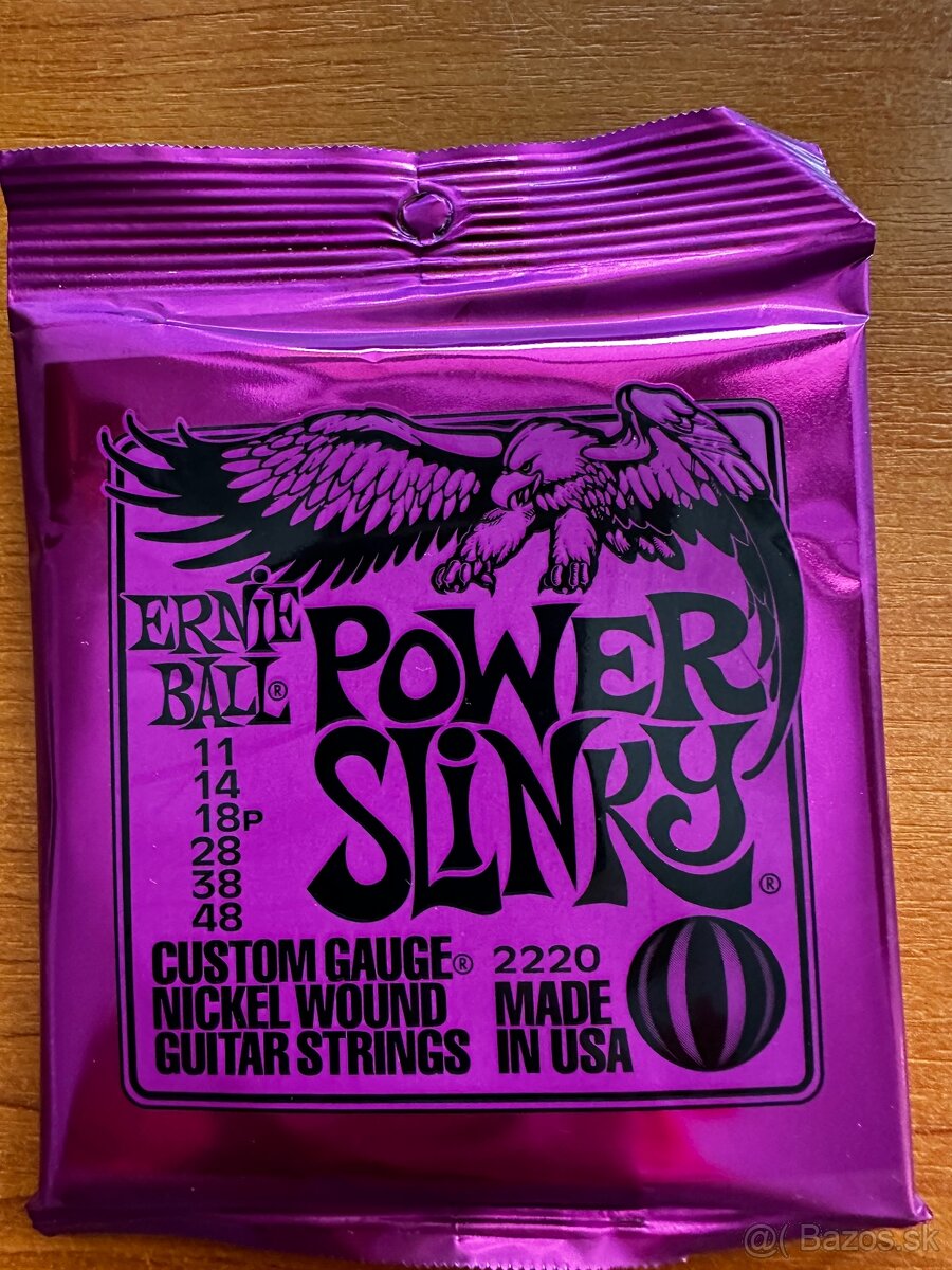 Predám ernieball struny nové 2220