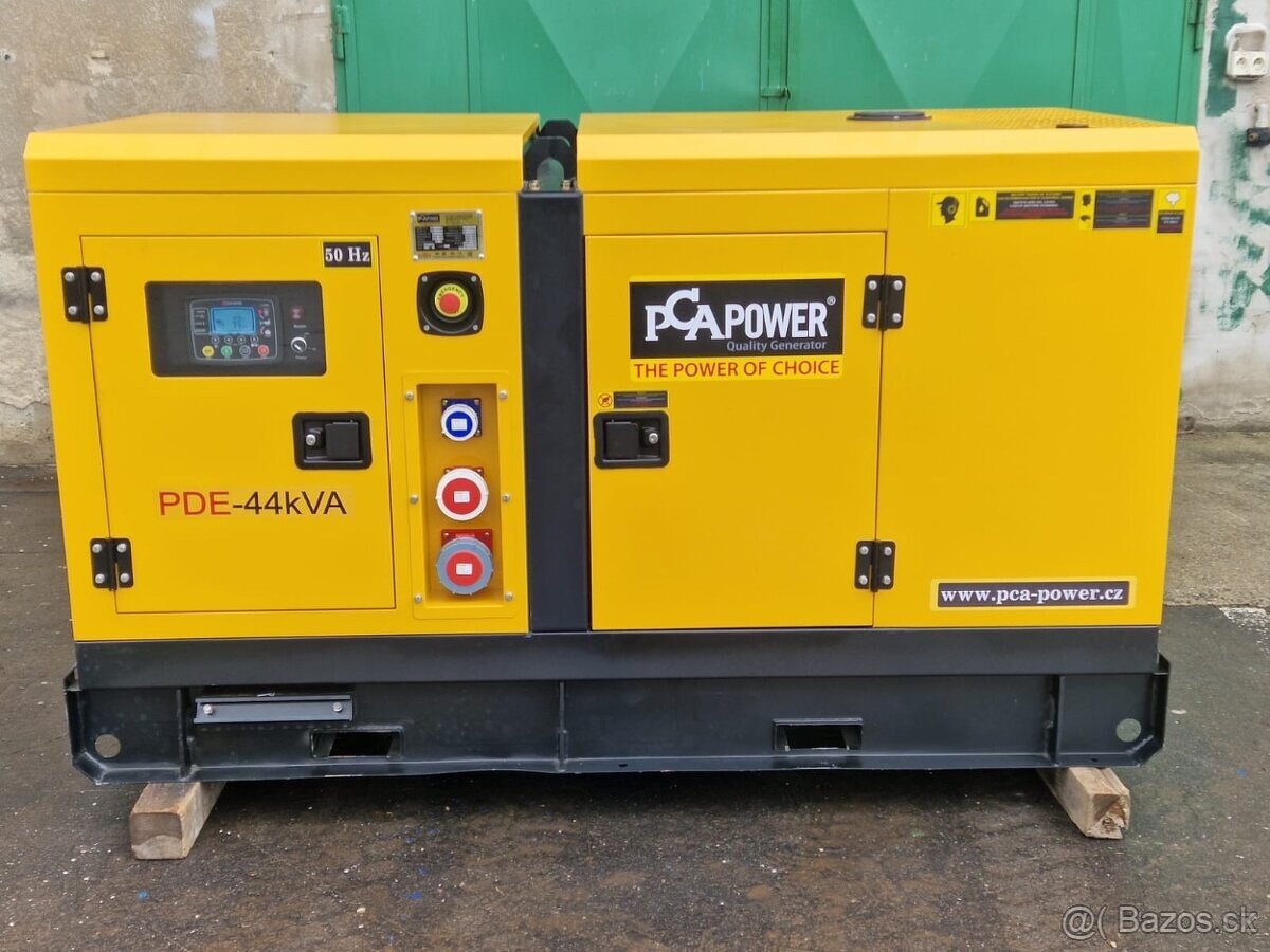 DIESELOVÁ ELEKTROCENTRÁLA PCA POWER PDE-44KVA, AKCE