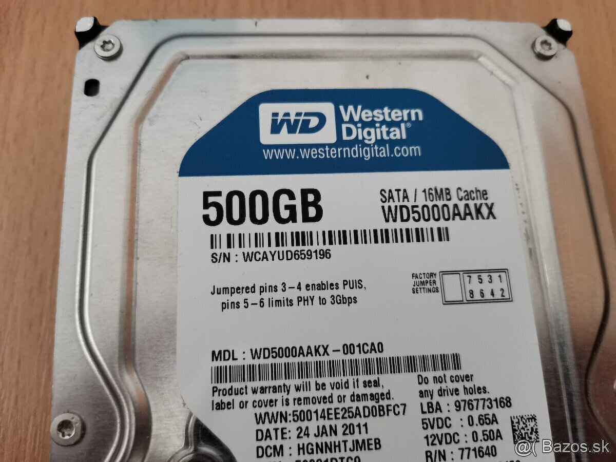 WD 500GB 3,5"