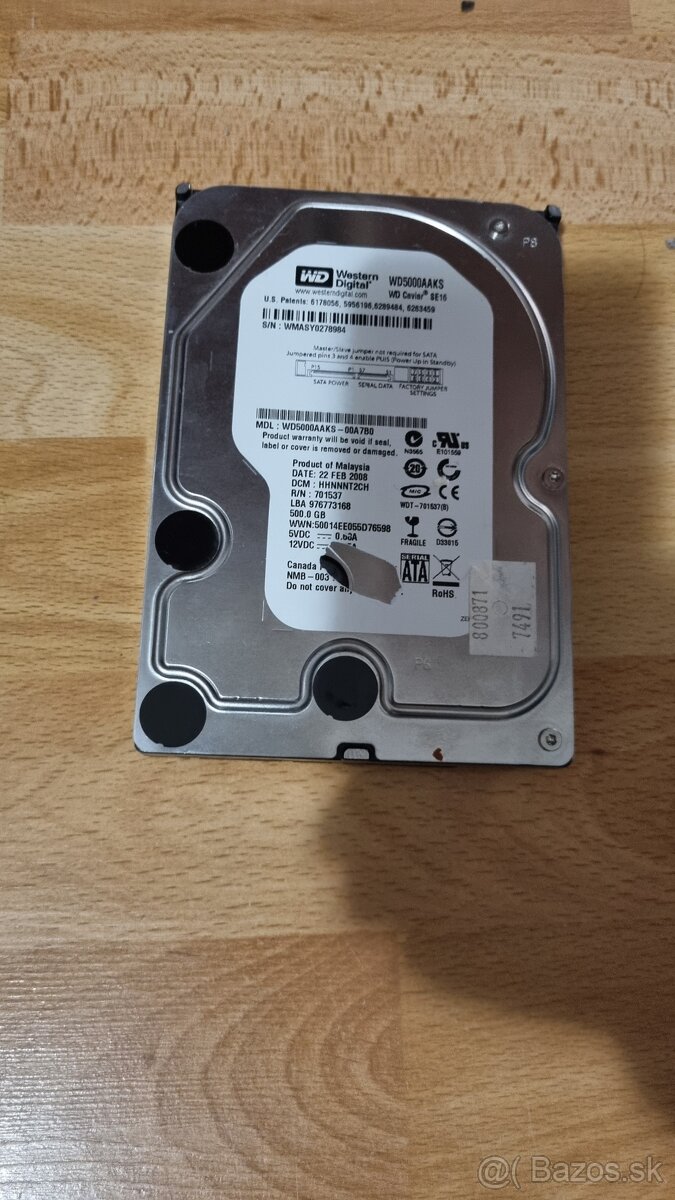 Predám HDD WD