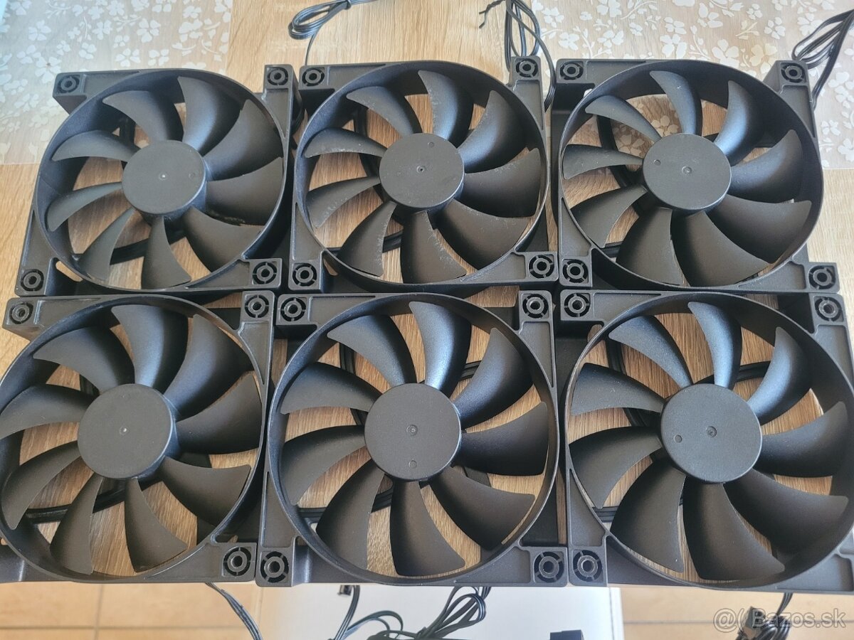 Predám 6 kusov nových ventilátorov NZXT 120mm