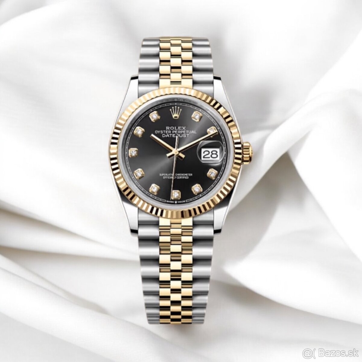 Rolex Datejust 36 Two Tone Black