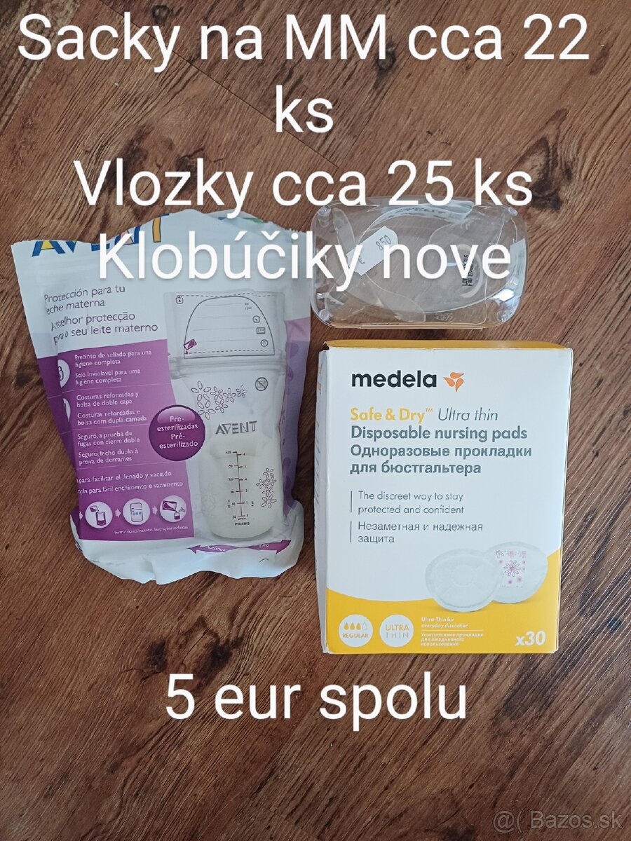 Sacky na MM,klobuciky na dojcenie,vlozky do podprsenky