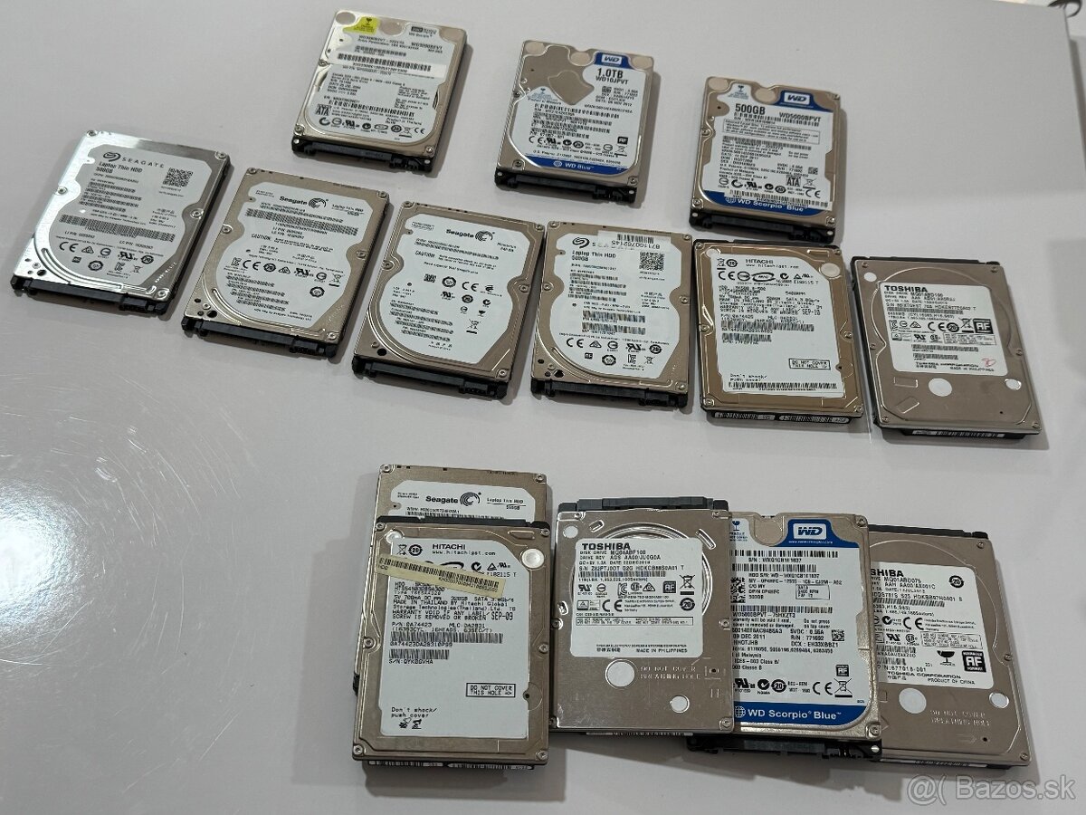 HDD do NB alebo PC o kapacite 500GB / 1TB