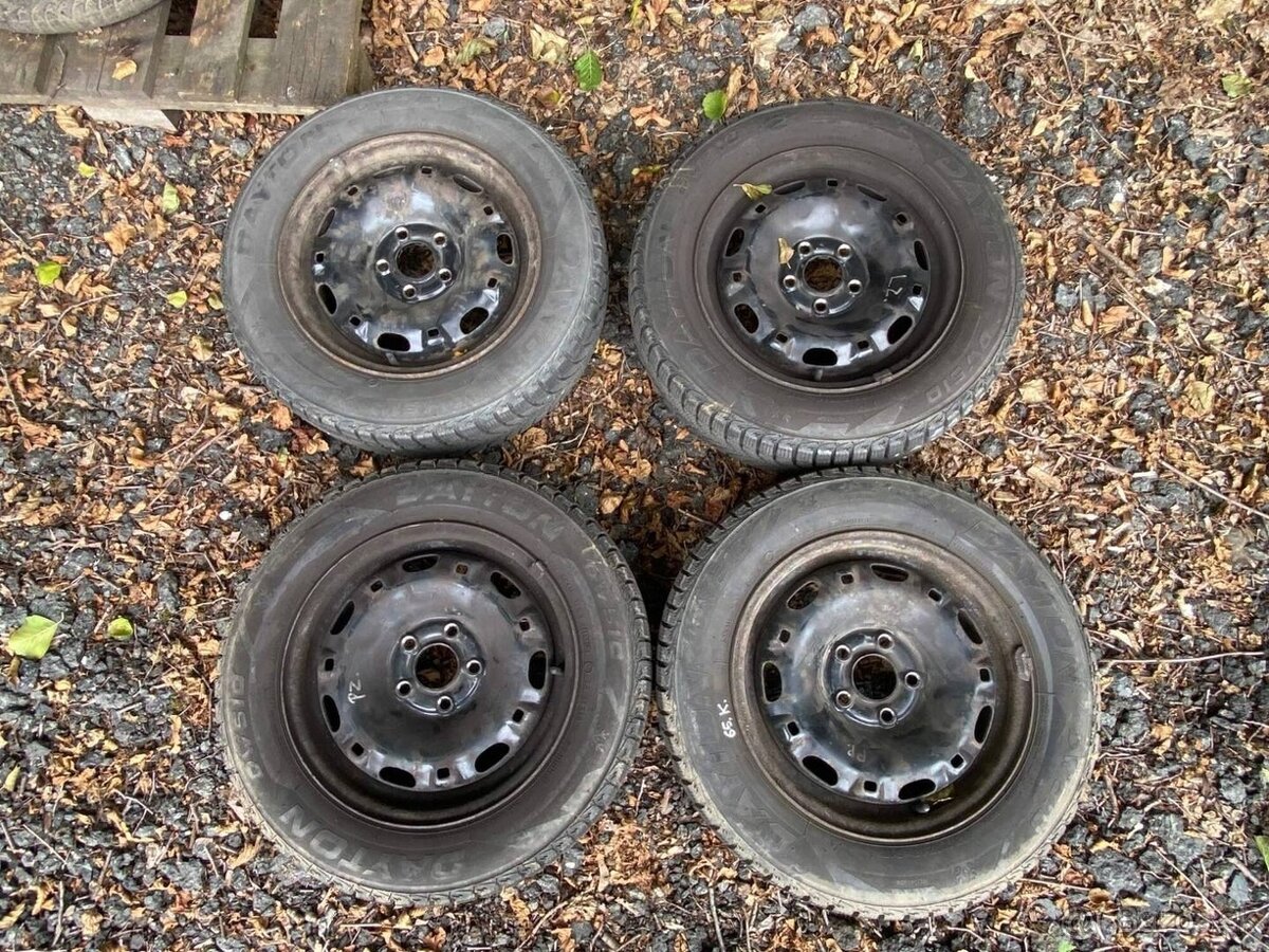 65. sada zimní kola 165/70 r14 5x100 VW, Škoda