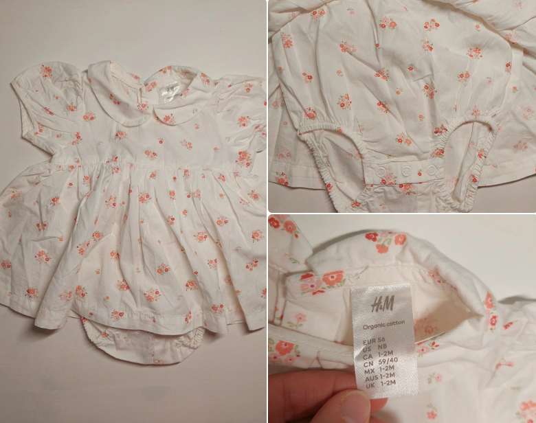 Šaty pre bábätko 1-3mes H&M