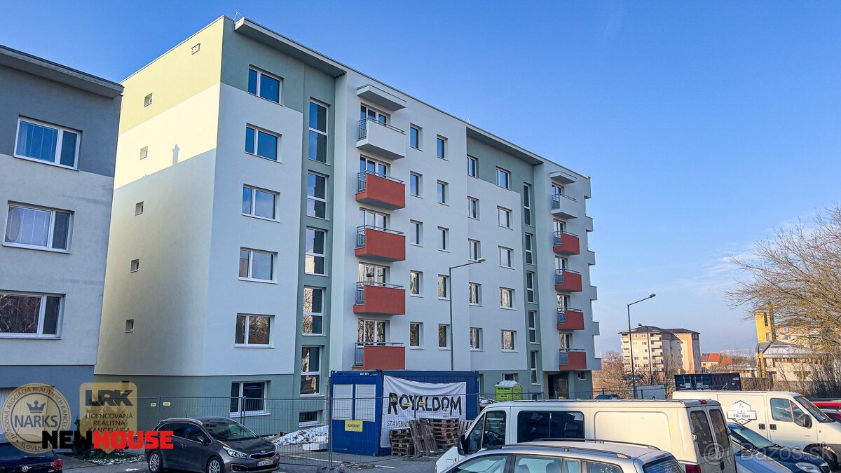 Nový 2-izbový byt (B24-59m²) s balkónom v blízkosti centra m