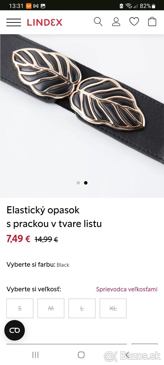 Damsky opasok Lindex, veľ. L