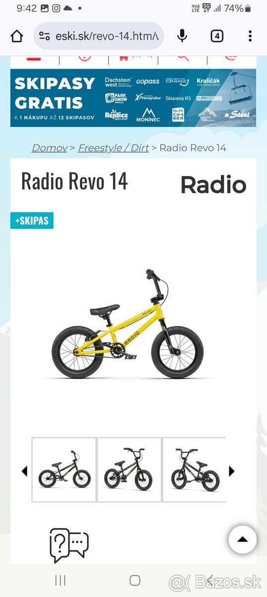 Bmx radio 14"