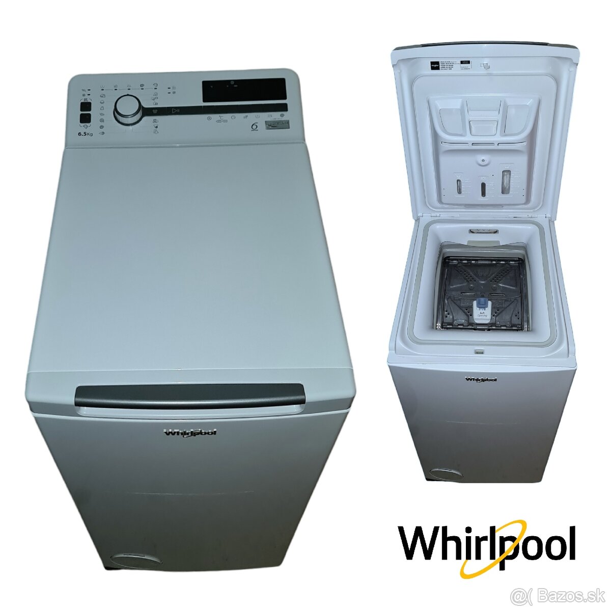 WHIRLPOOL práčka (6.5kg, 1200rpm, A+++, LCD displej)