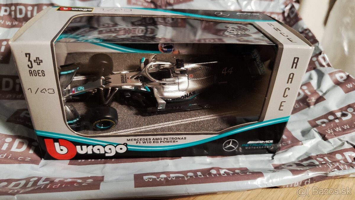 Predám bburago 2019 formula1 mercedes amg petronas f1 w10+